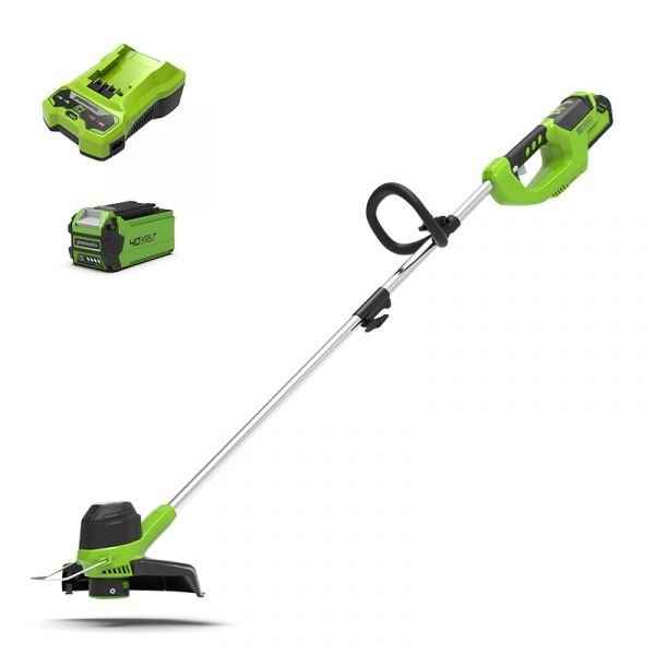 Nabíjačka 40V Greenworks G40LTK2 sady krovinorezu + 2Ah batéria