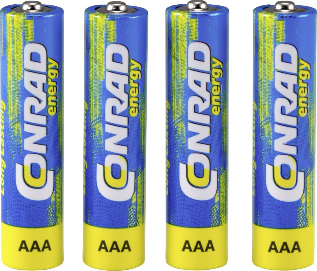 Conrad energy typ AAA 1.5 V 4ks - Tužková batéria