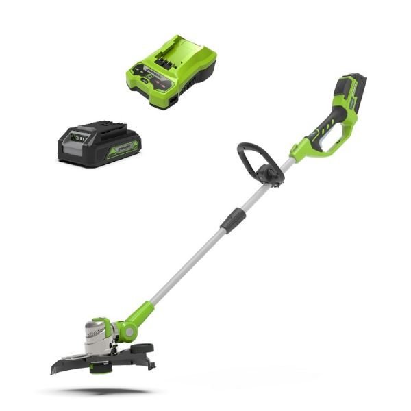 24V Strunová kosačka GREENWORKS Sada s nabíjačkou + 2,0 Ah