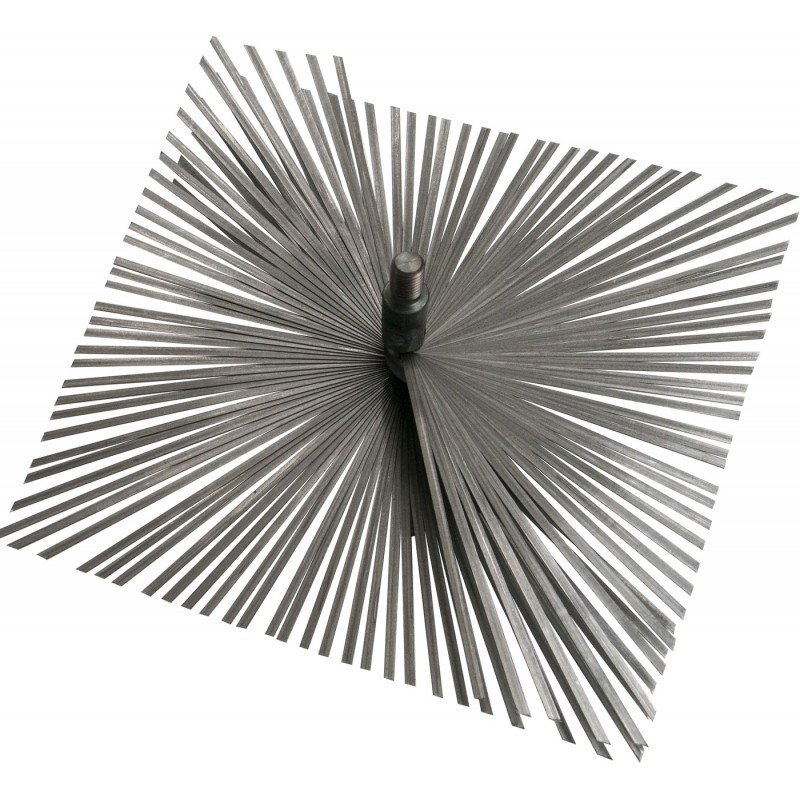 Wöhler štosáková kefa, plochý drôt, závit M12, 160x160 mm