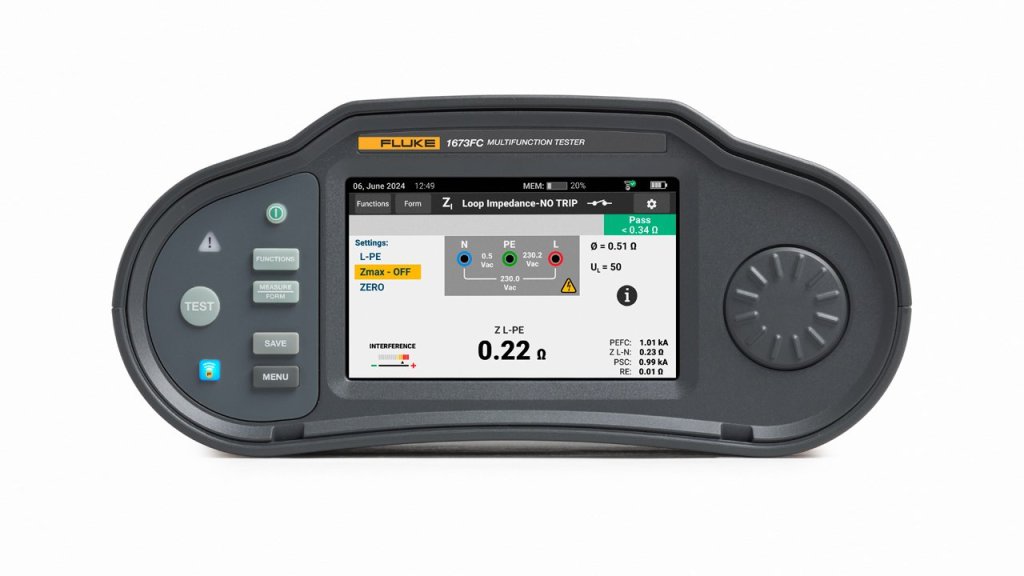 Fluke 1673 FC - Tester elektrických inštalácií a bleskozvodov