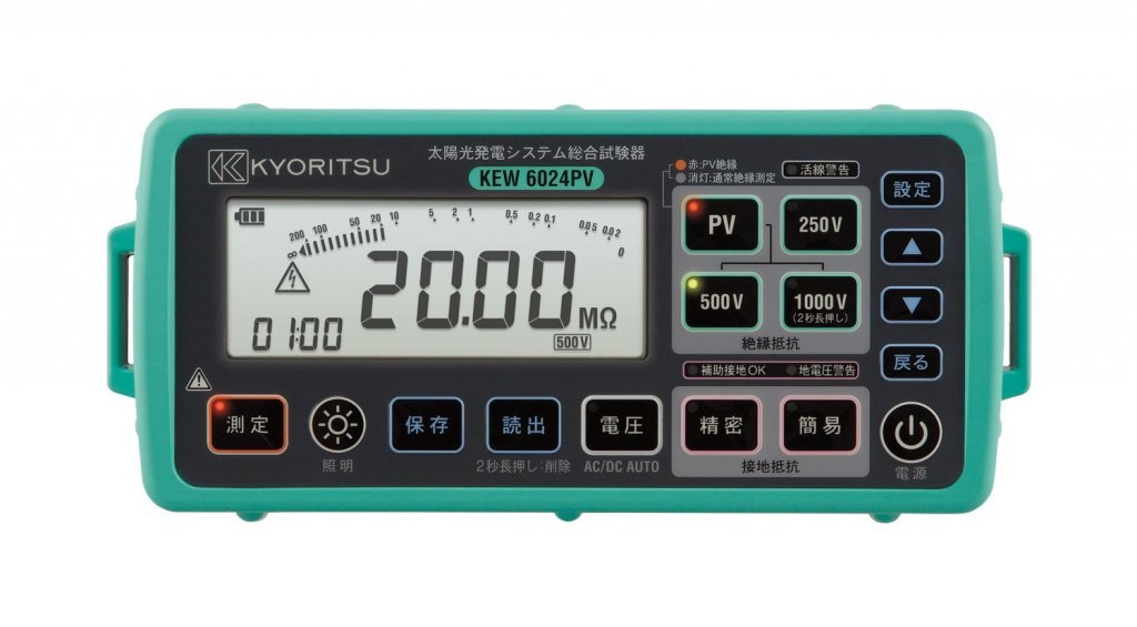 Kyoritsu KEW 6024 PV - Merač izolácie