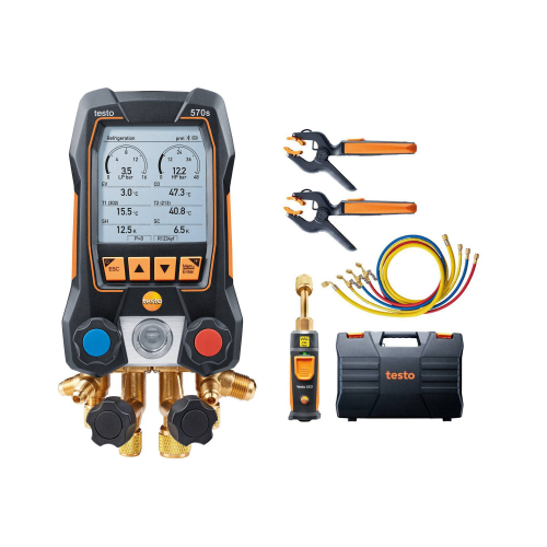 Testo 570s - Smart SET pre vákuum s plniacimi hadicami