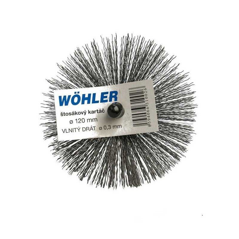 Wöhler kefa, vlnitý drôt, závit M12 ø 130 mm