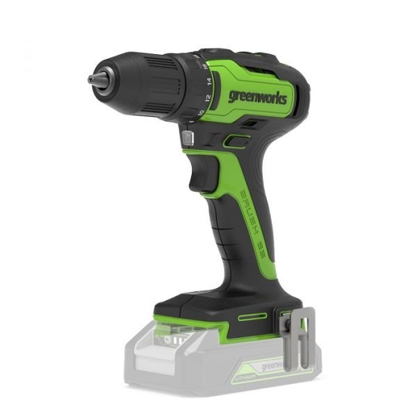24V akumulátorový vŕtací skrutkovač Greenworks GD24DD35