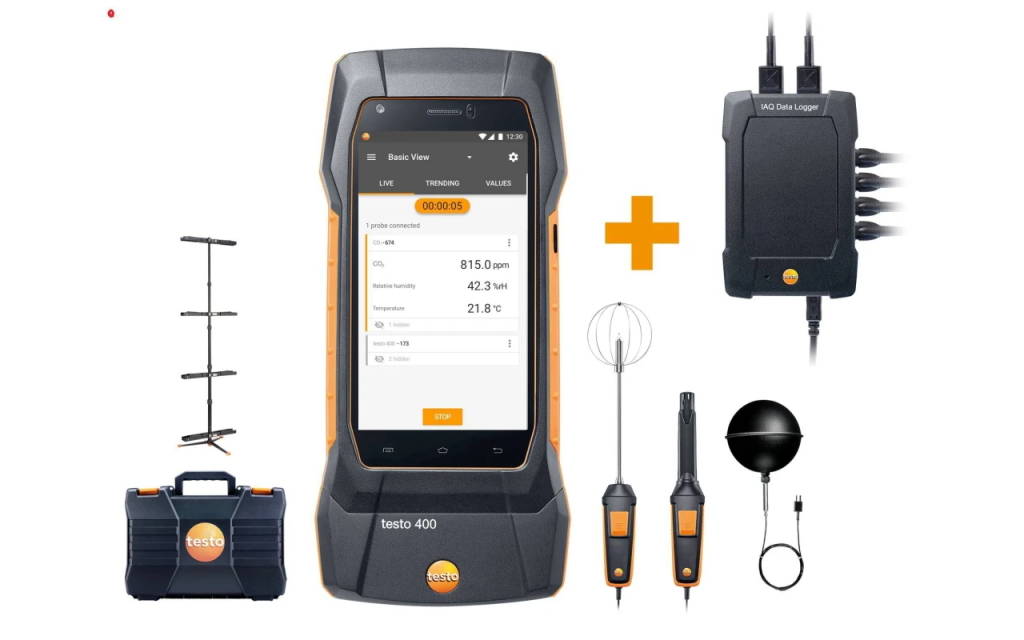 Testo 400 - IAQ a komfortná sada so statívom