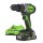24V vrtačka-šroubovák GD24DD60K2 Greenworks sada nabíječka + 2Ah baterie + pouzdro